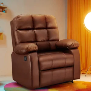 RX5 Leatherette 1 seater Recliner in Brown Colour
